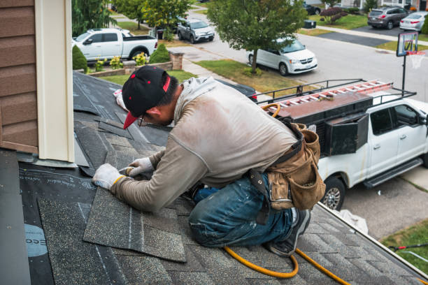 Professional Roofing technician working in Plymouth, WI